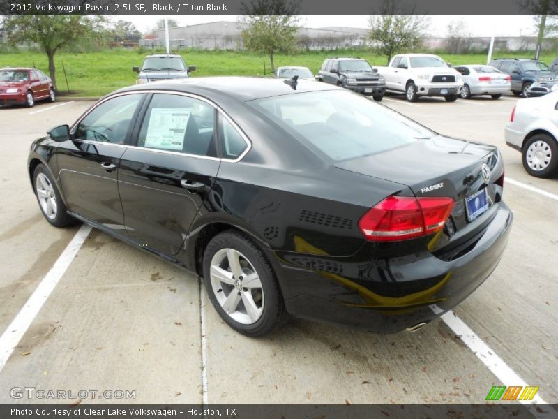 Black / Titan Black 2012 Volkswagen Passat 2.5L SE