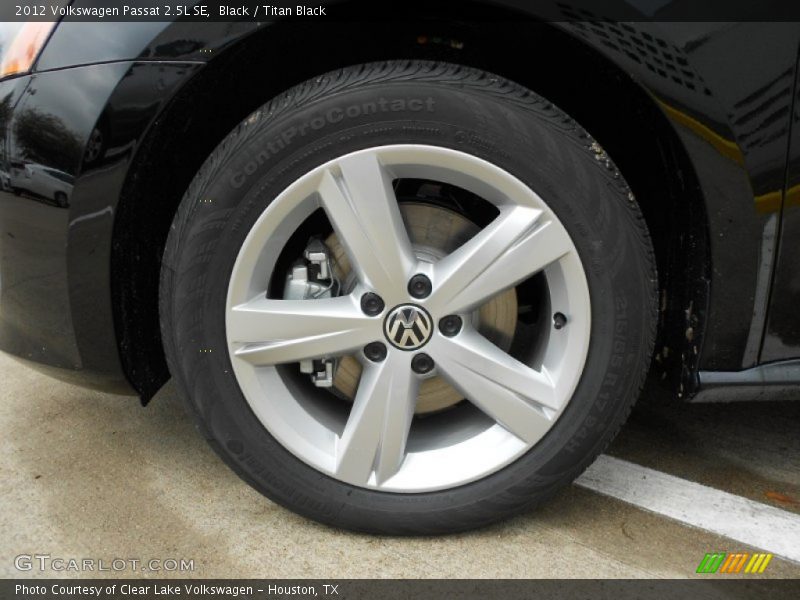 Black / Titan Black 2012 Volkswagen Passat 2.5L SE