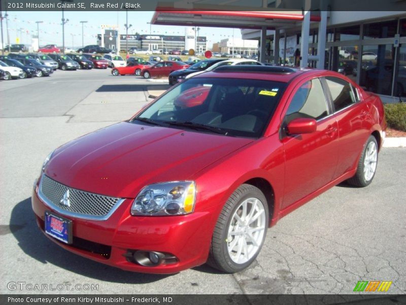 Rave Red / Black 2012 Mitsubishi Galant SE