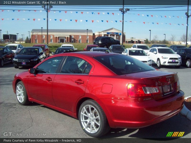 Rave Red / Black 2012 Mitsubishi Galant SE