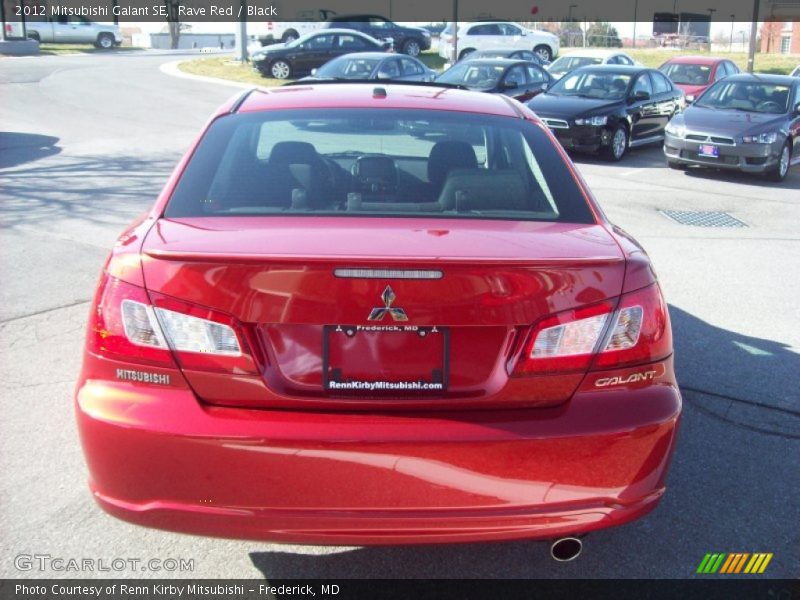 Rave Red / Black 2012 Mitsubishi Galant SE