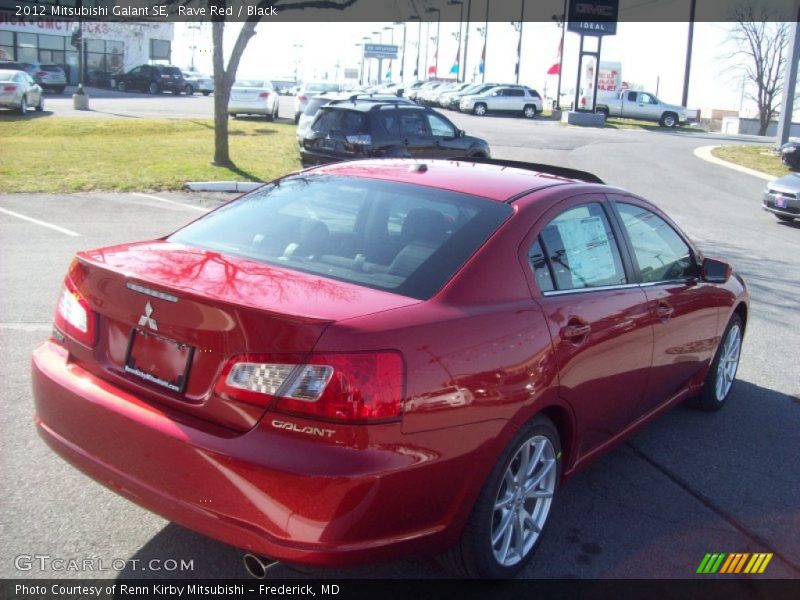 Rave Red / Black 2012 Mitsubishi Galant SE