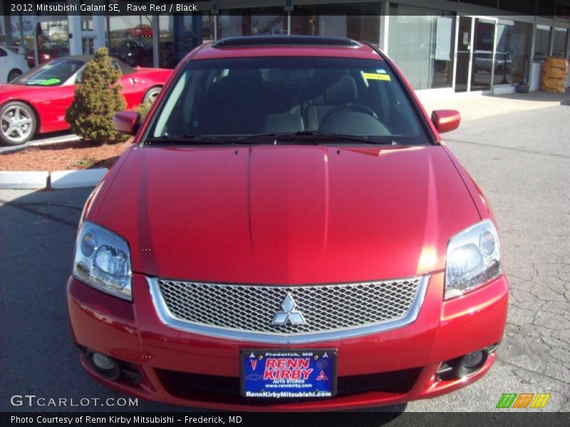 Rave Red / Black 2012 Mitsubishi Galant SE