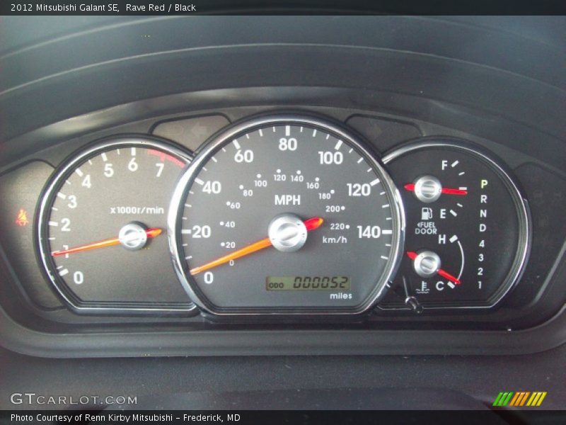 Rave Red / Black 2012 Mitsubishi Galant SE