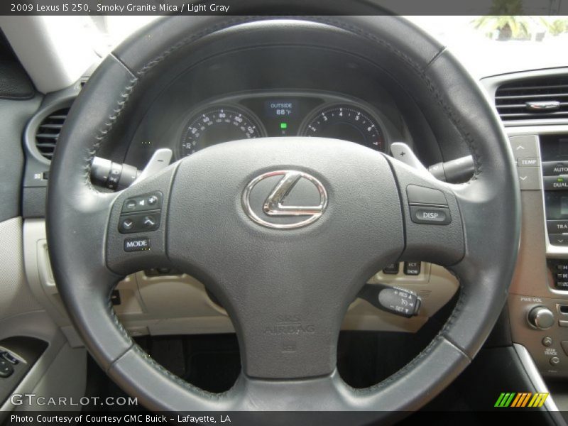 Smoky Granite Mica / Light Gray 2009 Lexus IS 250