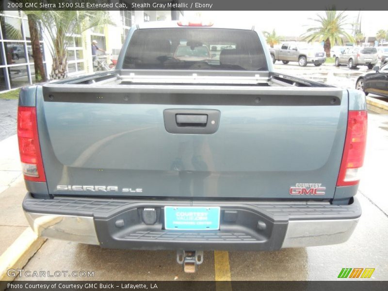 Stealth Gray Metallic / Ebony 2008 GMC Sierra 1500 SLE Extended Cab