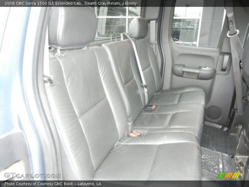 Stealth Gray Metallic / Ebony 2008 GMC Sierra 1500 SLE Extended Cab