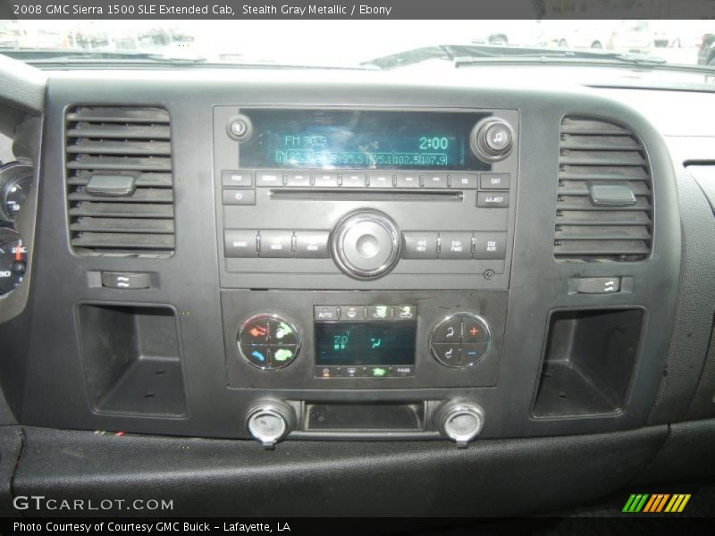 Stealth Gray Metallic / Ebony 2008 GMC Sierra 1500 SLE Extended Cab