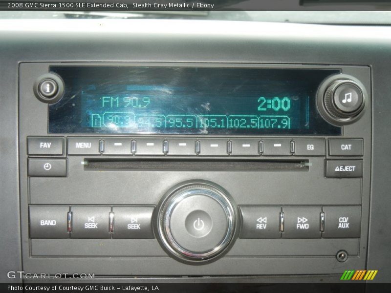 Stealth Gray Metallic / Ebony 2008 GMC Sierra 1500 SLE Extended Cab