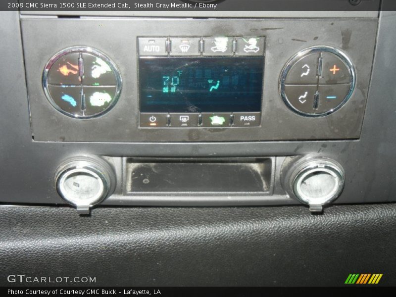 Stealth Gray Metallic / Ebony 2008 GMC Sierra 1500 SLE Extended Cab