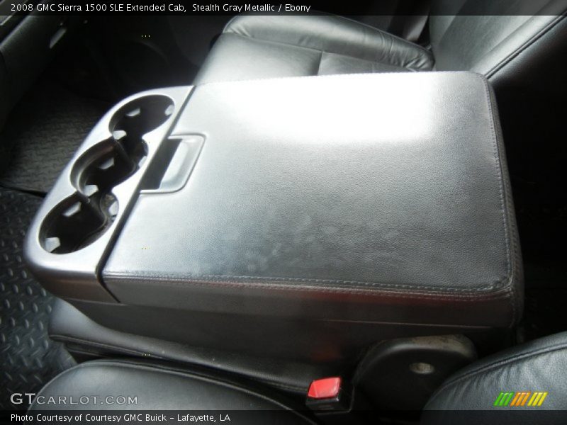 Stealth Gray Metallic / Ebony 2008 GMC Sierra 1500 SLE Extended Cab