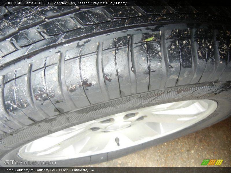 Stealth Gray Metallic / Ebony 2008 GMC Sierra 1500 SLE Extended Cab