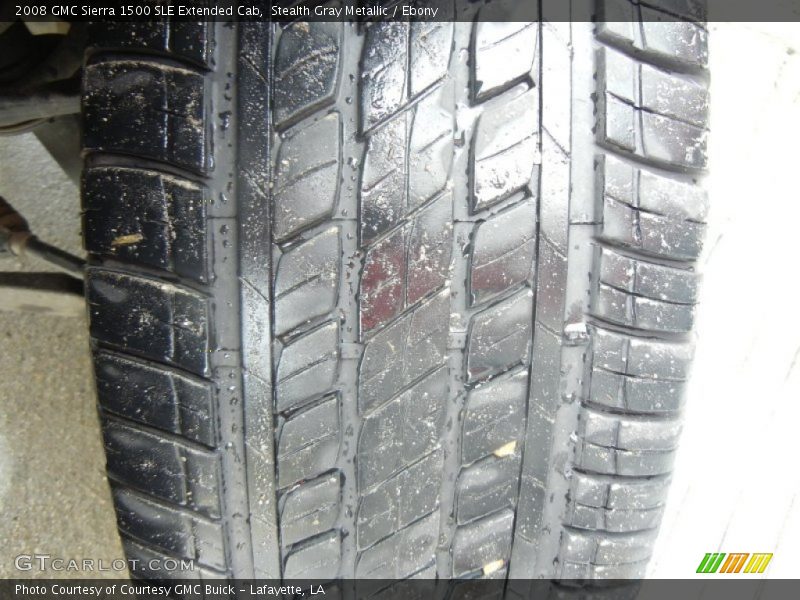 Stealth Gray Metallic / Ebony 2008 GMC Sierra 1500 SLE Extended Cab