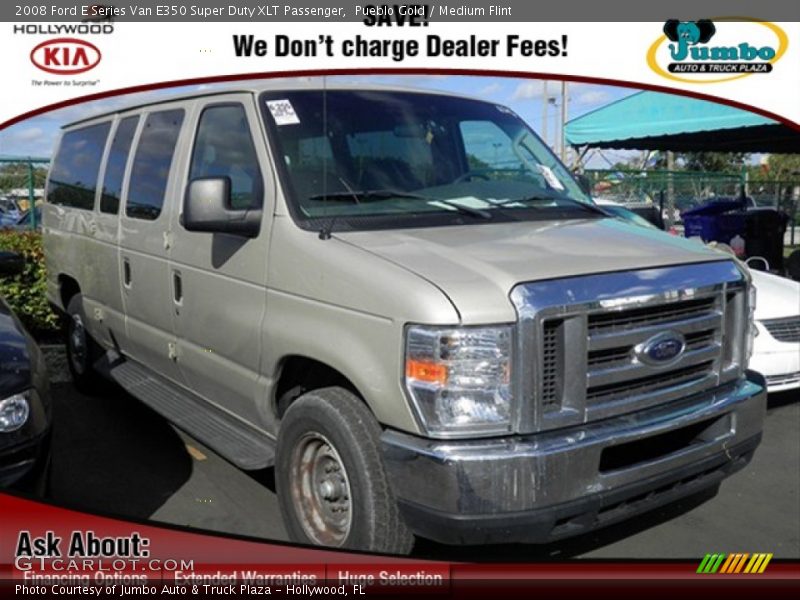 Pueblo Gold / Medium Flint 2008 Ford E Series Van E350 Super Duty XLT Passenger