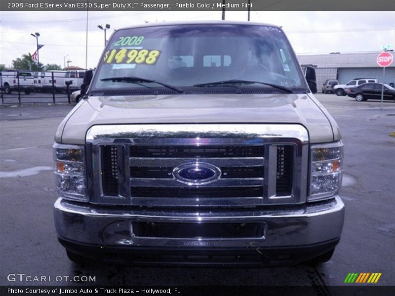 Pueblo Gold / Medium Flint 2008 Ford E Series Van E350 Super Duty XLT Passenger