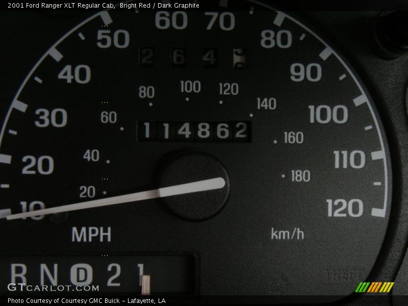 Bright Red / Dark Graphite 2001 Ford Ranger XLT Regular Cab