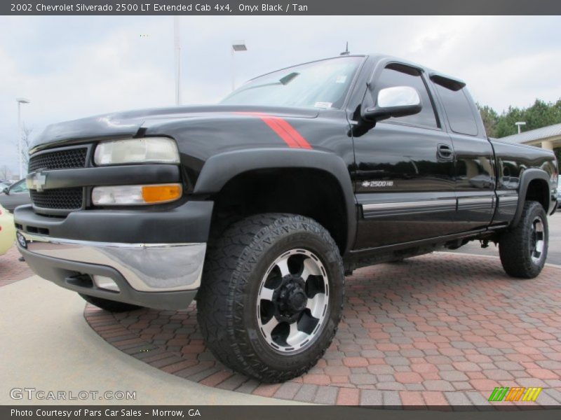 Onyx Black / Tan 2002 Chevrolet Silverado 2500 LT Extended Cab 4x4
