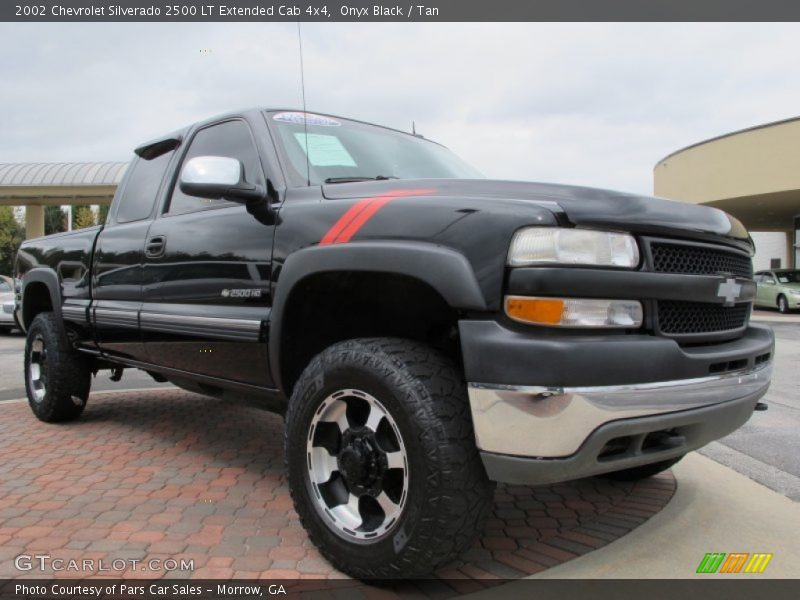 Onyx Black / Tan 2002 Chevrolet Silverado 2500 LT Extended Cab 4x4