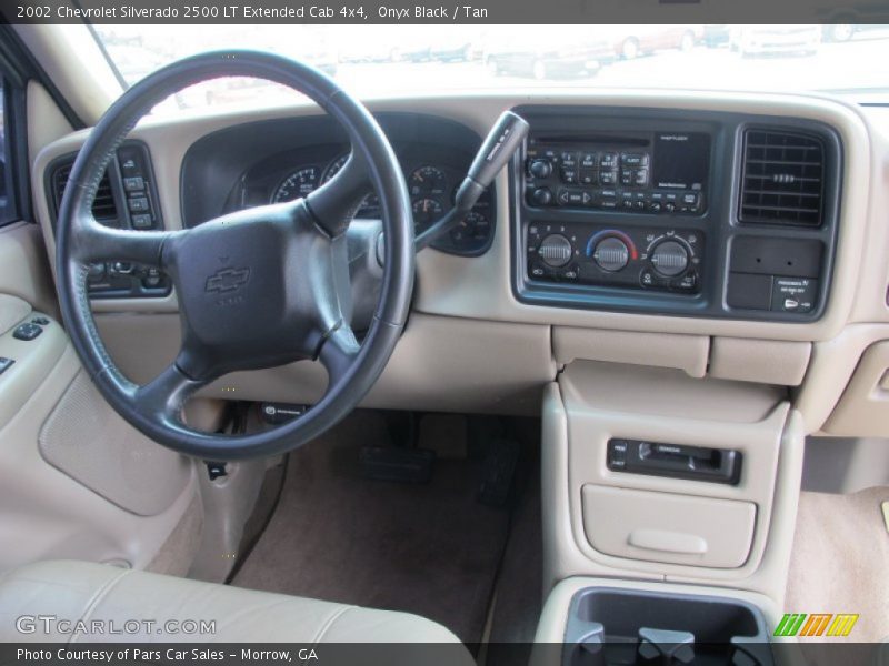 Onyx Black / Tan 2002 Chevrolet Silverado 2500 LT Extended Cab 4x4