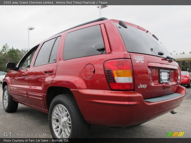Inferno Red Tinted Pearlcoat / Taupe 2003 Jeep Grand Cherokee Limited
