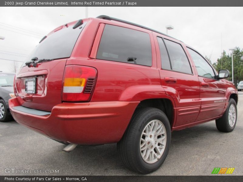 Inferno Red Tinted Pearlcoat / Taupe 2003 Jeep Grand Cherokee Limited