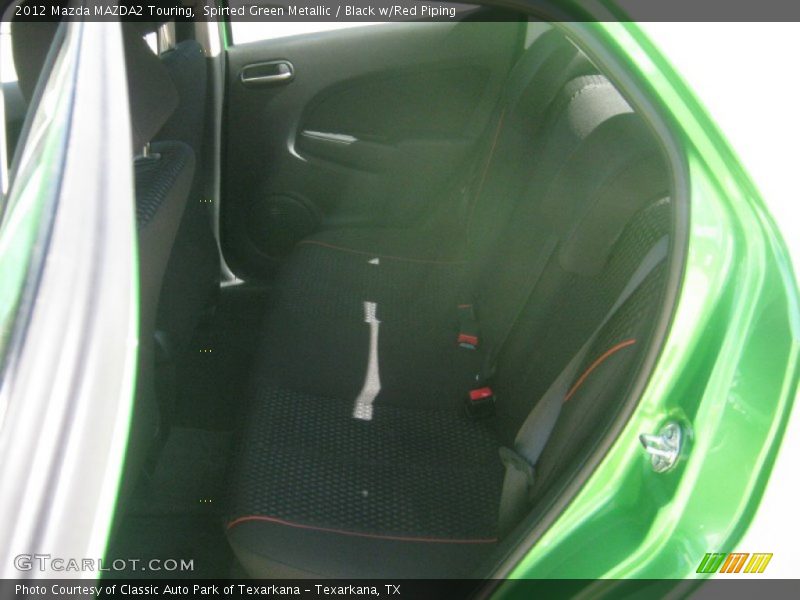 Spirted Green Metallic / Black w/Red Piping 2012 Mazda MAZDA2 Touring