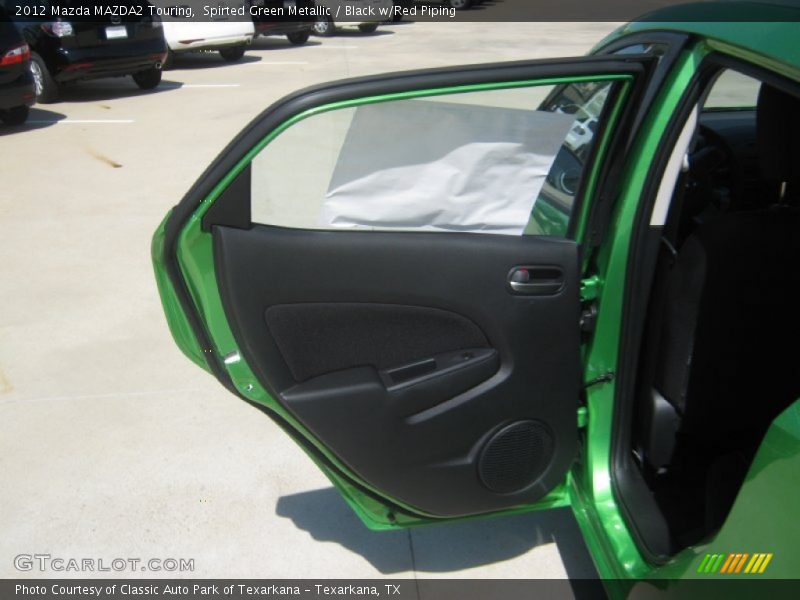 Spirted Green Metallic / Black w/Red Piping 2012 Mazda MAZDA2 Touring