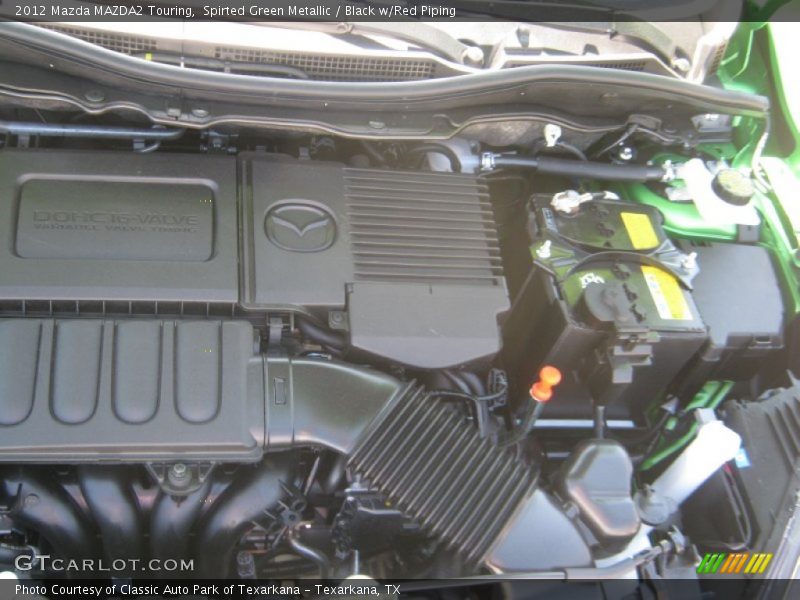 Spirted Green Metallic / Black w/Red Piping 2012 Mazda MAZDA2 Touring