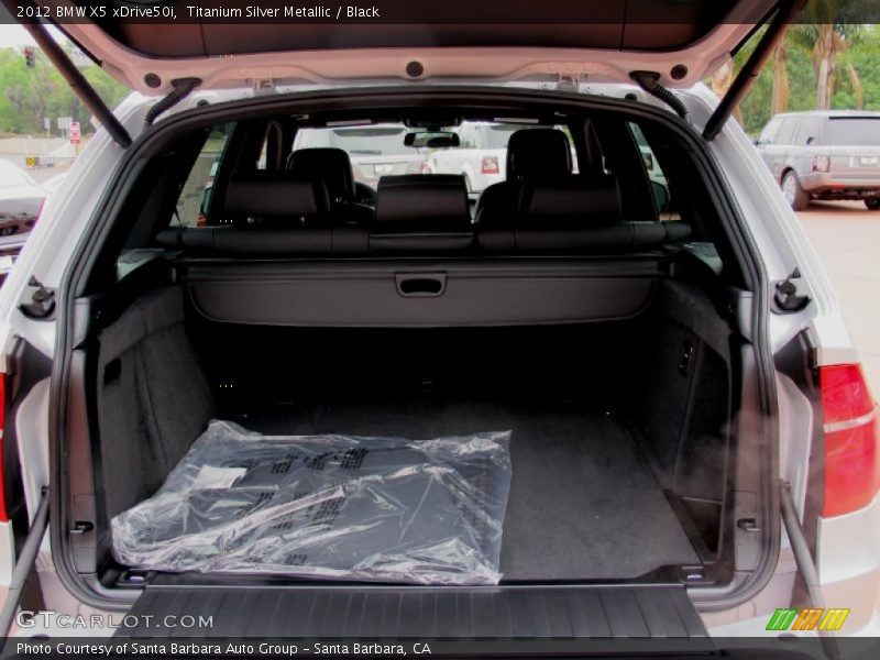 Titanium Silver Metallic / Black 2012 BMW X5 xDrive50i