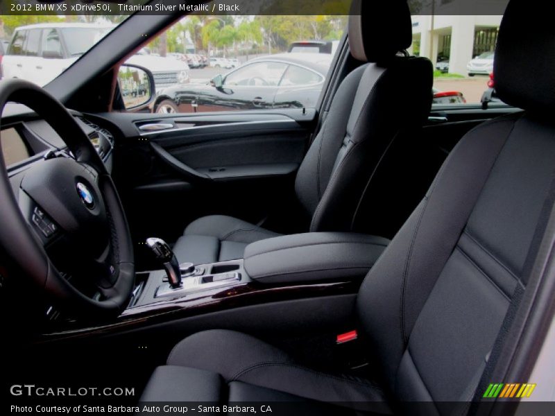 Titanium Silver Metallic / Black 2012 BMW X5 xDrive50i