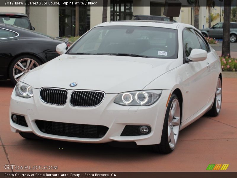Alpine White / Black 2012 BMW 3 Series 335i Coupe