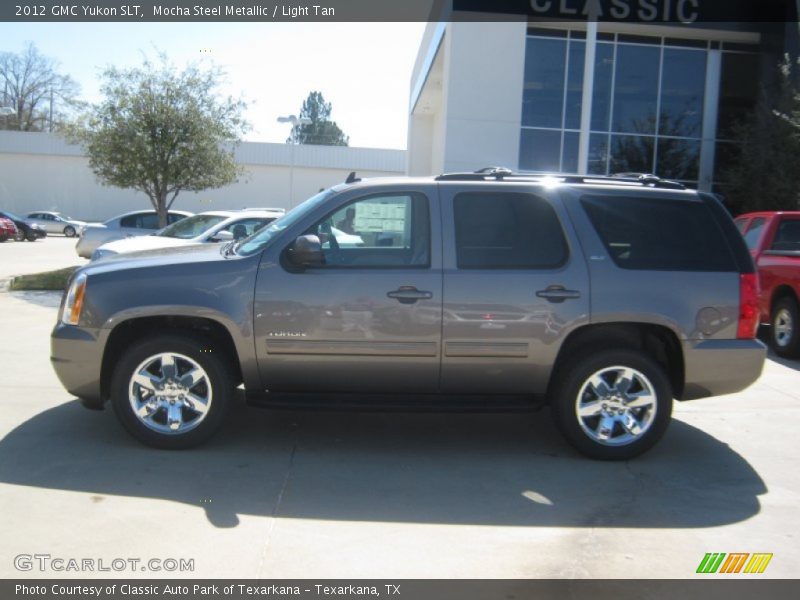 Mocha Steel Metallic / Light Tan 2012 GMC Yukon SLT