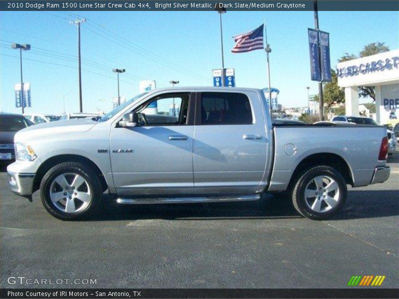 Bright Silver Metallic / Dark Slate/Medium Graystone 2010 Dodge Ram 1500 Lone Star Crew Cab 4x4