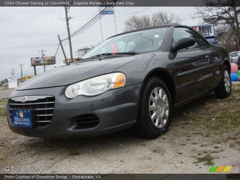 Graphite Metallic / Dark Slate Gray 2004 Chrysler Sebring LX Convertible