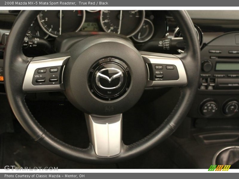 True Red / Black 2008 Mazda MX-5 Miata Sport Roadster