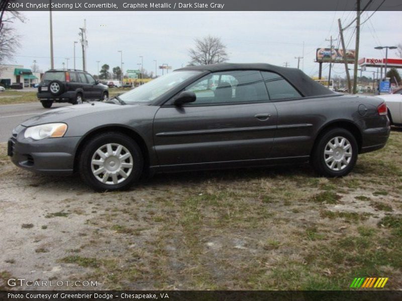 Graphite Metallic / Dark Slate Gray 2004 Chrysler Sebring LX Convertible