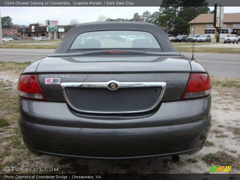 Graphite Metallic / Dark Slate Gray 2004 Chrysler Sebring LX Convertible