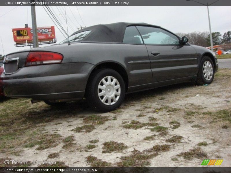 Graphite Metallic / Dark Slate Gray 2004 Chrysler Sebring LX Convertible