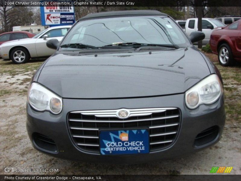 Graphite Metallic / Dark Slate Gray 2004 Chrysler Sebring LX Convertible