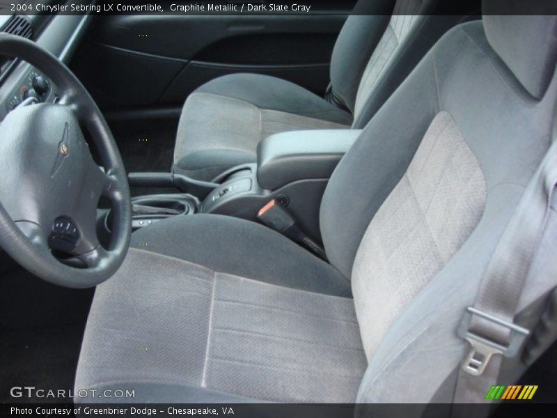Graphite Metallic / Dark Slate Gray 2004 Chrysler Sebring LX Convertible