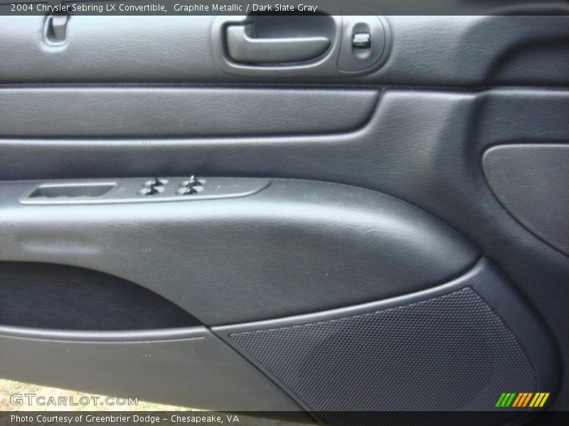 Graphite Metallic / Dark Slate Gray 2004 Chrysler Sebring LX Convertible