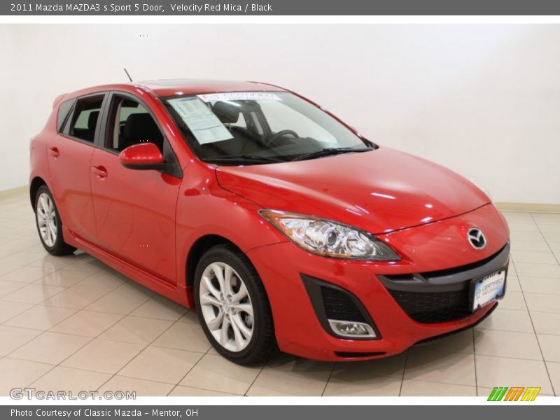 Velocity Red Mica / Black 2011 Mazda MAZDA3 s Sport 5 Door