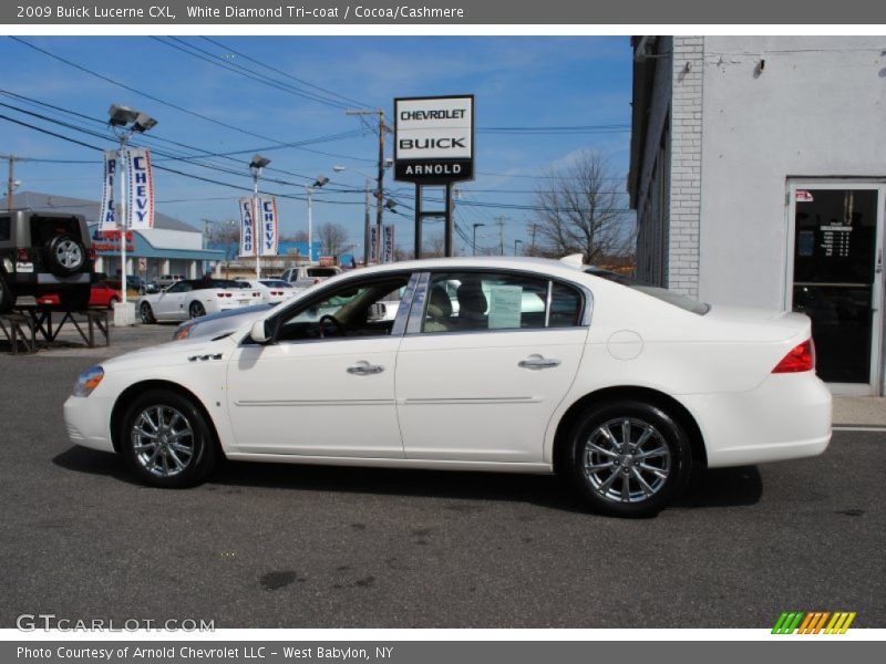 White Diamond Tri-coat / Cocoa/Cashmere 2009 Buick Lucerne CXL