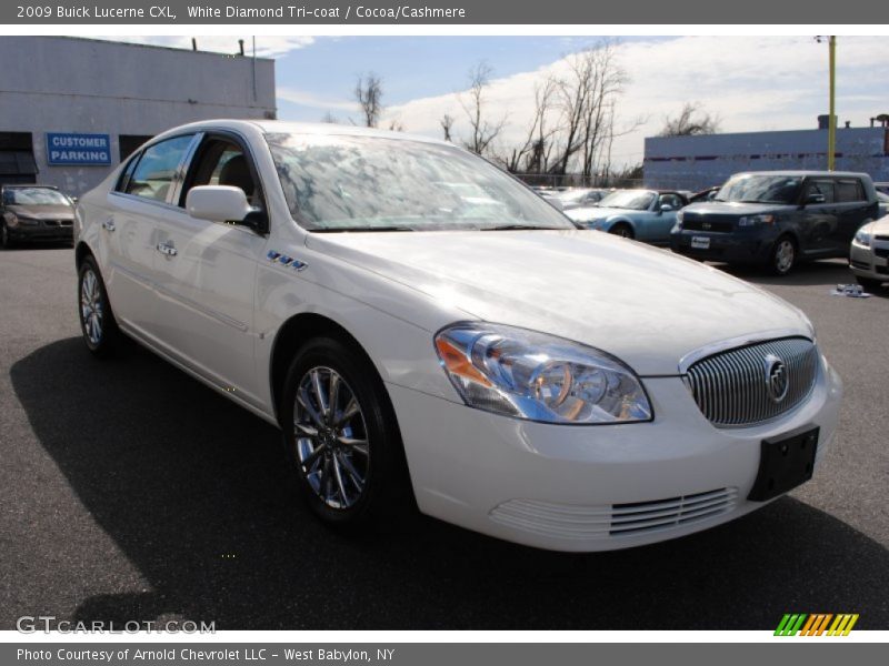 White Diamond Tri-coat / Cocoa/Cashmere 2009 Buick Lucerne CXL