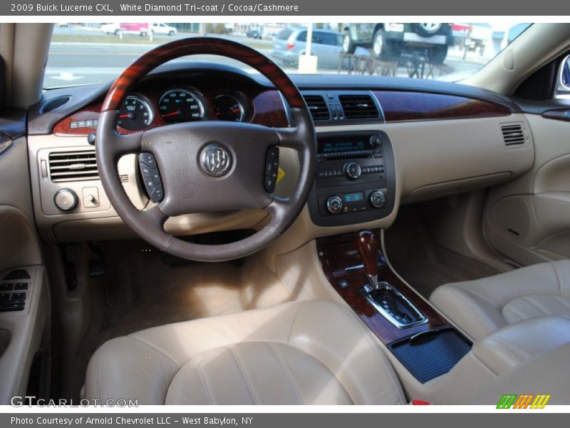 White Diamond Tri-coat / Cocoa/Cashmere 2009 Buick Lucerne CXL