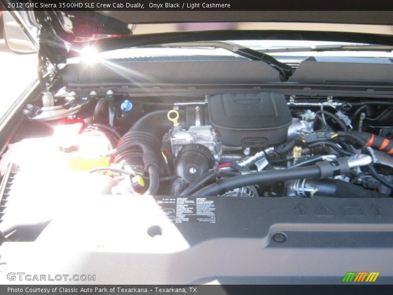 Onyx Black / Light Cashmere 2012 GMC Sierra 3500HD SLE Crew Cab Dually