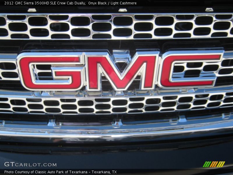 Onyx Black / Light Cashmere 2012 GMC Sierra 3500HD SLE Crew Cab Dually