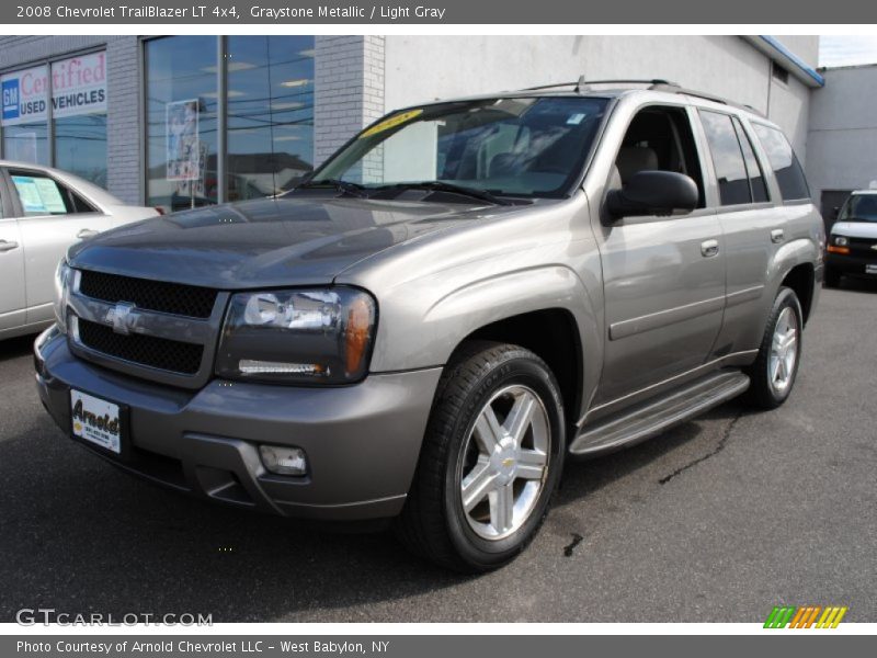 Graystone Metallic / Light Gray 2008 Chevrolet TrailBlazer LT 4x4