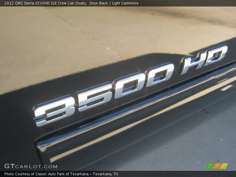 Onyx Black / Light Cashmere 2012 GMC Sierra 3500HD SLE Crew Cab Dually
