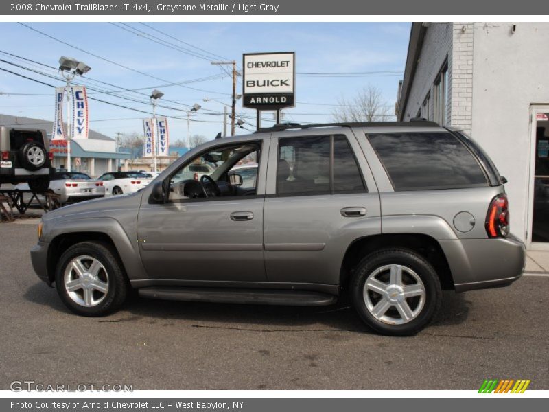 Graystone Metallic / Light Gray 2008 Chevrolet TrailBlazer LT 4x4